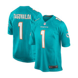 Miami Dolphins Tua Tagovailoa Aqua Game Jersey - Nike - 23600111301