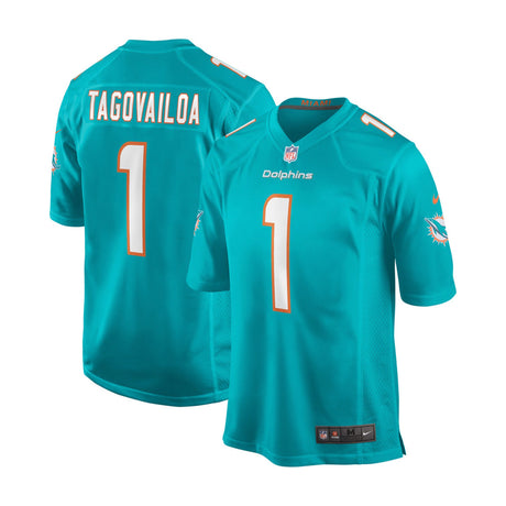 Miami Dolphins Tua Tagovailoa Aqua Game Jersey - Nike - 23600111301