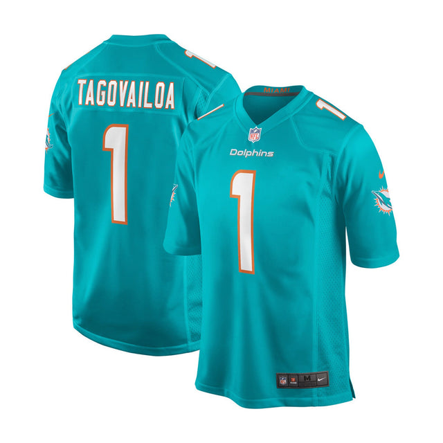 Miami Dolphins Tua Tagovailoa Aqua Game Jersey - Nike - 23600111301