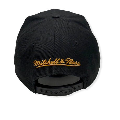 Miami Heat Black Flame Logo Snapback Hat - Mitchell & Ness - 