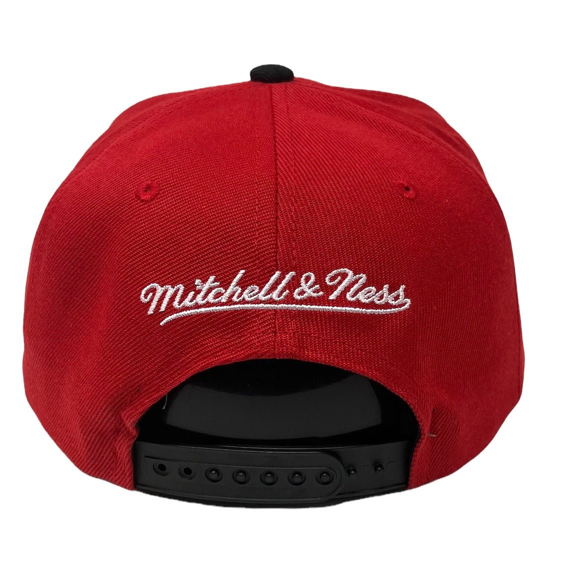 Miami Heat Red/Black Classic Logo Snapback Hat - Mitchell & Ness - 