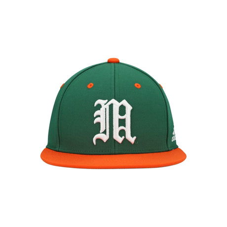 Miami Hurricanes Alternate Logo Green Fitted Hat - Adidas - 10570263501