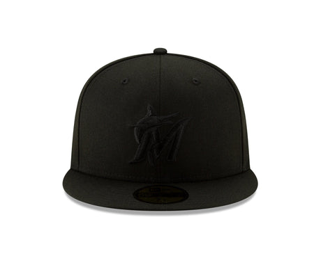 Miami Marlins Authentic Collection Blackout Basic 59FIFTY Fitted - New Era - 