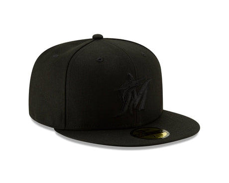 Miami Marlins Authentic Collection Blackout Basic 59FIFTY Fitted - New Era - 