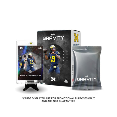 Michigan Wolverines 2025 Gravity Football Trading Cards Box - Onit - 30020663701