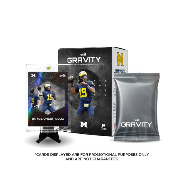 Michigan Wolverines 2025 Gravity Football Trading Cards Box - Onit - 30020663701