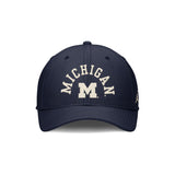 Michigan Wolverines Jordan Brand Campus Prep Chained and Arched Navy SwooshFlex Hat - Nike - 230530563701