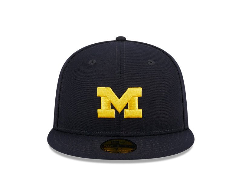 Michigan Wolverines Navy 59FIFTY Fitted Hat - New Era - 