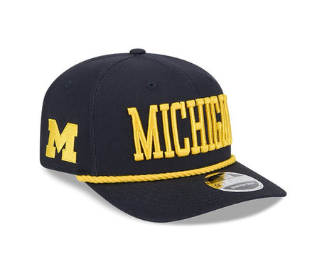 Michigan Wolverines Navy 9SEVENTY Stretch - Snap Hat - New Era - 234301637