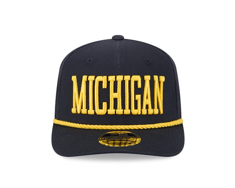 Michigan Wolverines Navy 9SEVENTY Stretch - Snap Hat - New Era - 234301637