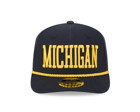 Michigan Wolverines Navy 9SEVENTY Stretch - Snap Hat - New Era - 234301637