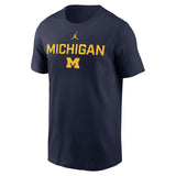 Michigan Wolverines Navy Jordan Brand T-Shirt - Jordan - 