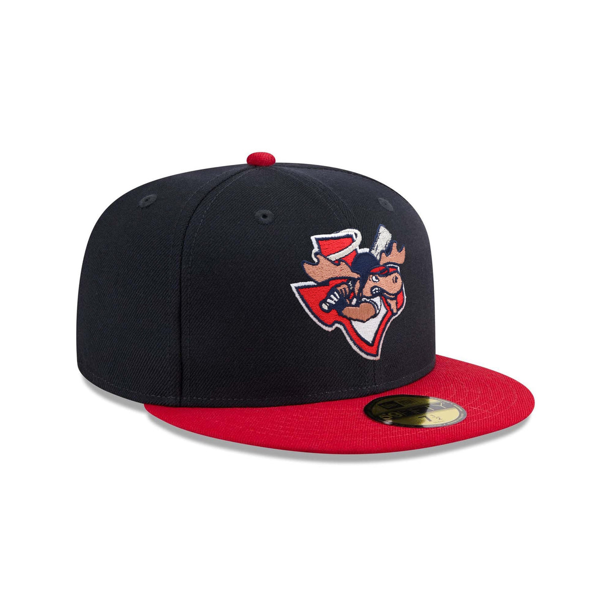 Midland Angels Moose Navy Blue & Red 59FIFTY Fitted Hat - New Era - 236201401101