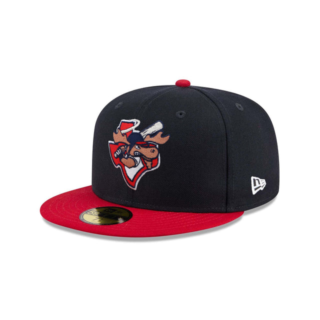 Midland Angels Moose Navy Blue & Red 59FIFTY Fitted Hat - New Era - 236201401101