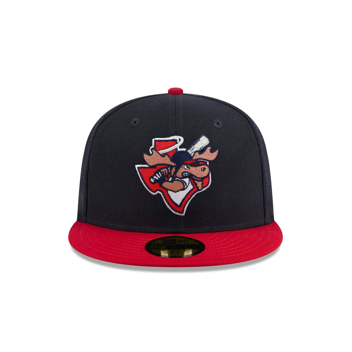 Midland Angels Moose Navy Blue & Red 59FIFTY Fitted Hat - New Era - 236201401101