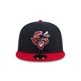 Midland Angels Moose Navy Blue & Red 59FIFTY Fitted Hat - New Era - 236201401101