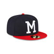 Milwaukee Braves 1957 World Series Cooperstown Collection Navy 59FIFTY Fitted Hat - New Era - 23020240512