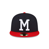 Milwaukee Braves 1957 World Series Cooperstown Collection Navy 59FIFTY Fitted Hat - New Era - 23020240512