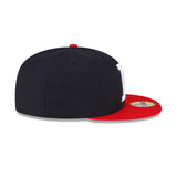Milwaukee Braves 1957 World Series Cooperstown Collection Navy 59FIFTY Fitted Hat - New Era - 23020240512