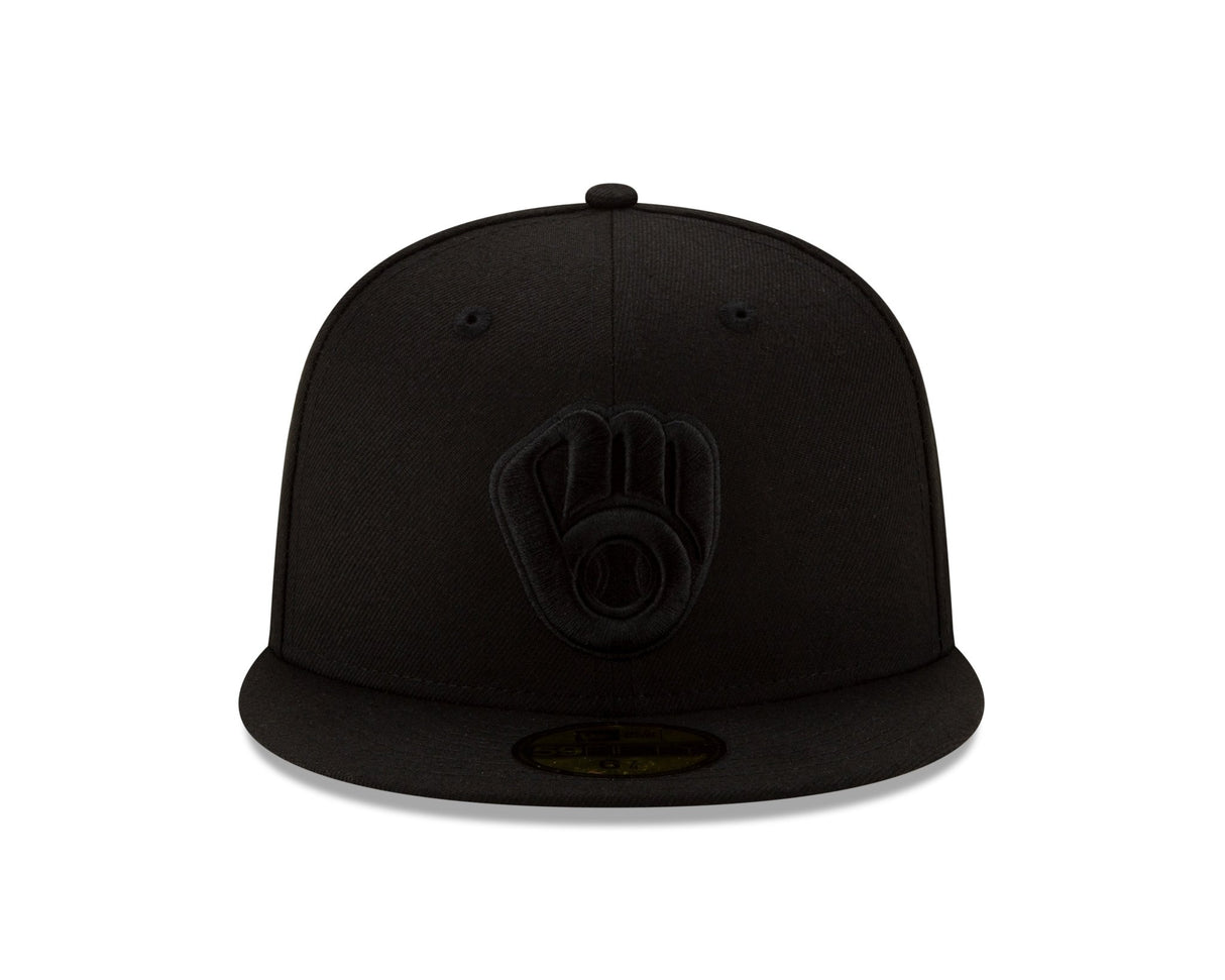Milwaukee Brewers Authentic Collection Blackout 59FIFTY - New Era - 