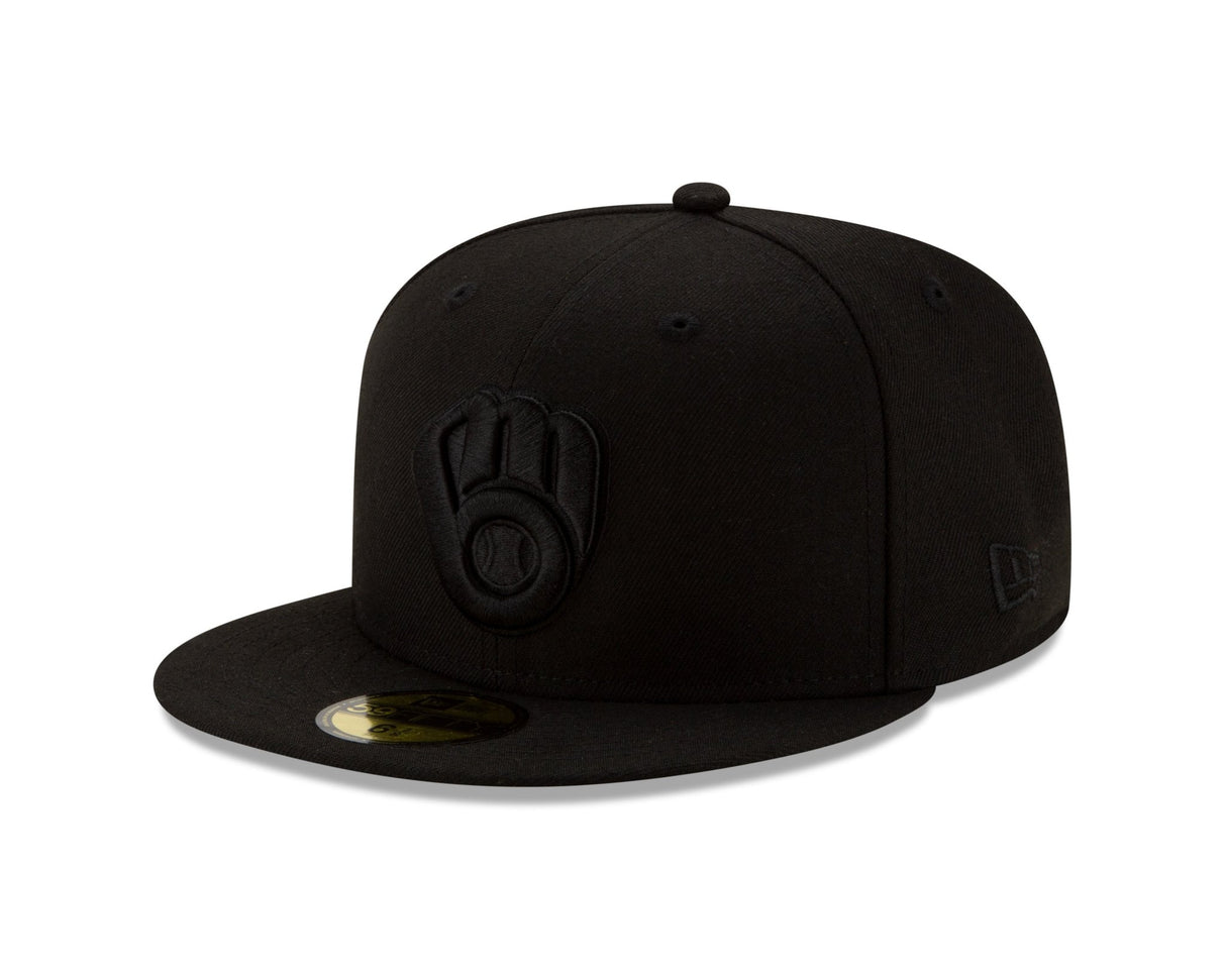 Milwaukee Brewers Authentic Collection Blackout 59FIFTY - New Era - 