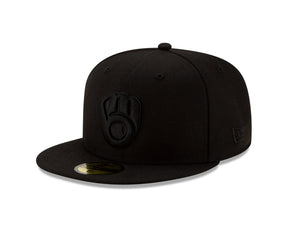 Milwaukee Brewers Authentic Collection Blackout 59FIFTY - New Era - 