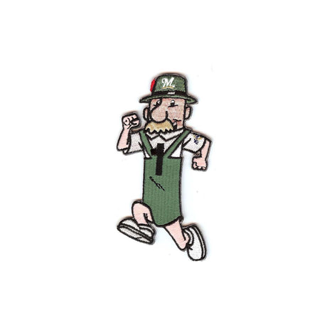 Milwaukee Brewers Brett Wurst Mascot Green Embroidered Patch - The Emblem Source - 
