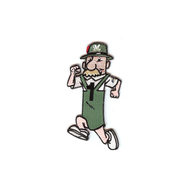 Milwaukee Brewers Brett Wurst Mascot Green Embroidered Patch - The Emblem Source - 