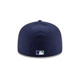 Milwaukee Brewers Cooperstown 40th Anniversary Side Patch Navy 59FIFTY Fitted Hat - New Era - 23860740601