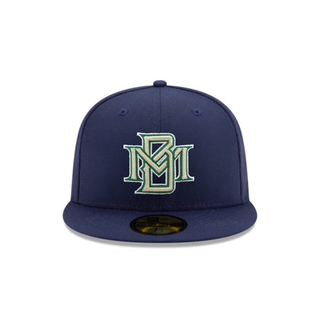 Milwaukee Brewers Cooperstown 40th Anniversary Side Patch Navy 59FIFTY Fitted Hat - New Era - 23860740601