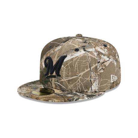 Milwaukee Brewers Cooperstown Collection Realtree APX 59FIFTY Fitted Hat - New Era - 23863740612