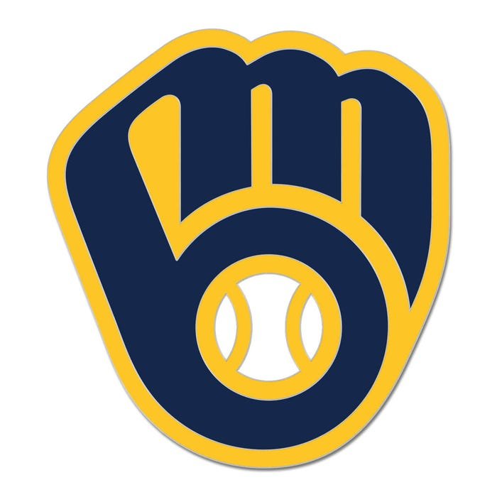 Milwaukee Brewers Glove Logo Collector Enamel Pin - Wincraft - 3236014062