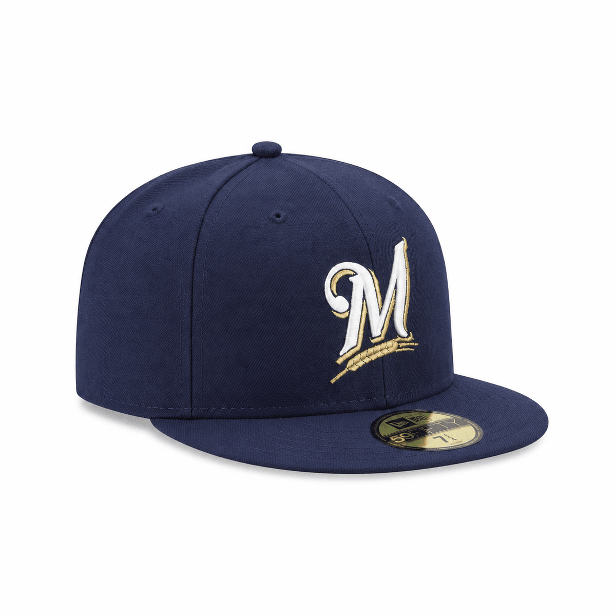 Milwaukee Brewers "M" Home Navy 59FIFTY Fitted Hat - New Era - 236640612