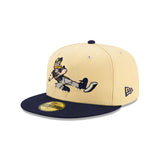 Milwaukee Brewers Mascot 50th Anniversary Patch 59FIFTY Fitted - Beige & Navy - New Era - 