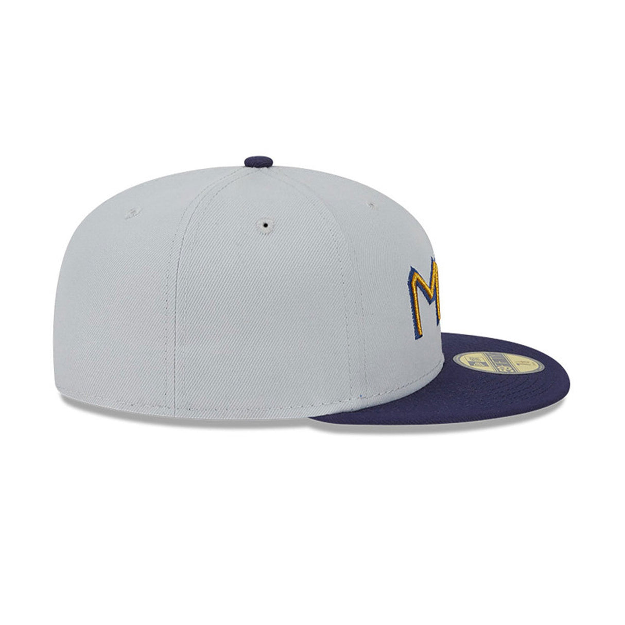 Milwaukee Brewers Metallic City Gray 59FIFTY Fitted Hat - New Era - 23334740601