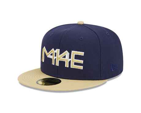 Milwaukee Brewers Navy Cooperstown Collection Retro 59FIFTY Fitted Hat - New Era - 