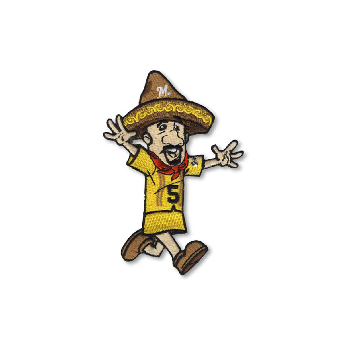 Milwaukee Brewers Sausage Race Cinco 5 Embroidered Patch - The Emblem Source - 