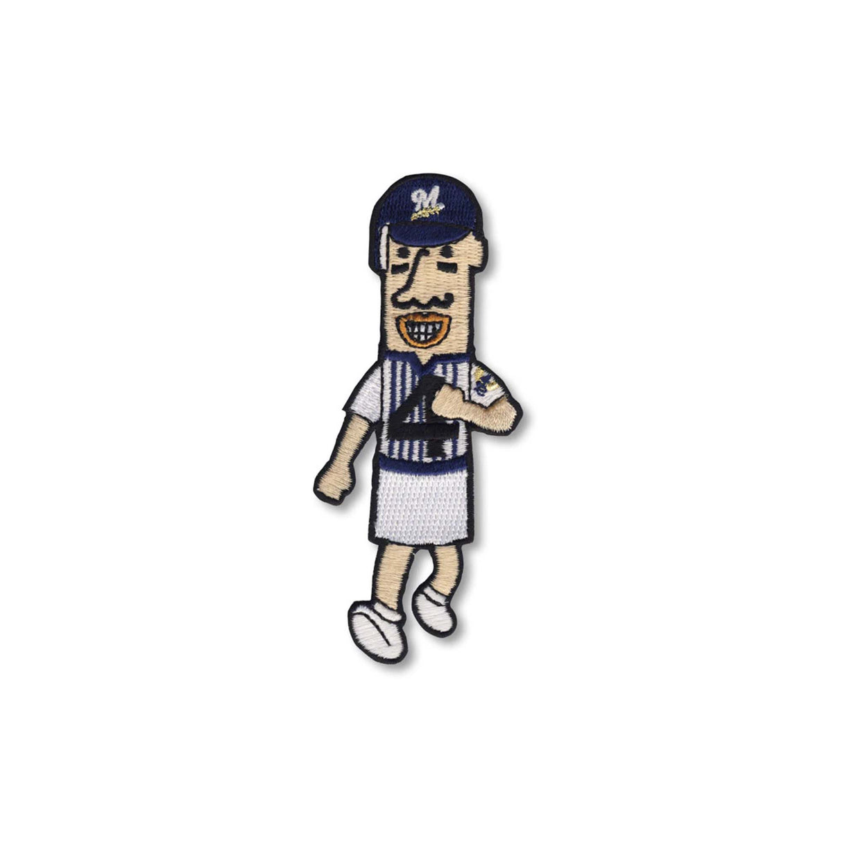 Milwaukee Brewers Sausage Race Frankie Furter 4 Embroidered Patch - The Emblem Source - 