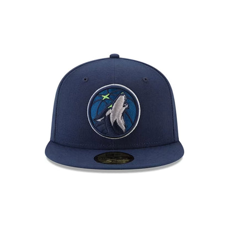 Minnesota Timberwolves Hardwood Classics Navy 59FIFTY Fitted Hat - New Era - 23960122801