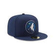 Minnesota Timberwolves Hardwood Classics Navy 59FIFTY Fitted Hat - New Era - 23960122801