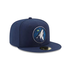 Minnesota Timberwolves Hardwood Classics Navy 59FIFTY Fitted Hat - New Era - 23960122801