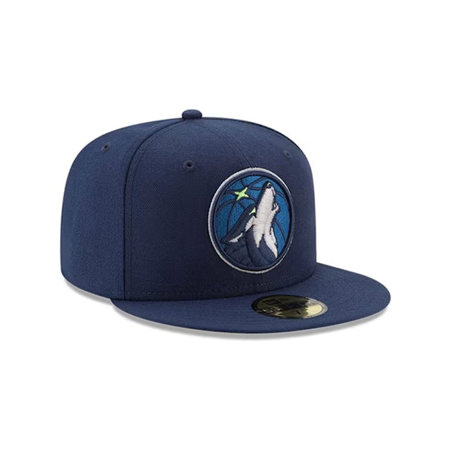 Minnesota Timberwolves Hardwood Classics Navy 59FIFTY Fitted Hat - New Era - 23960122801