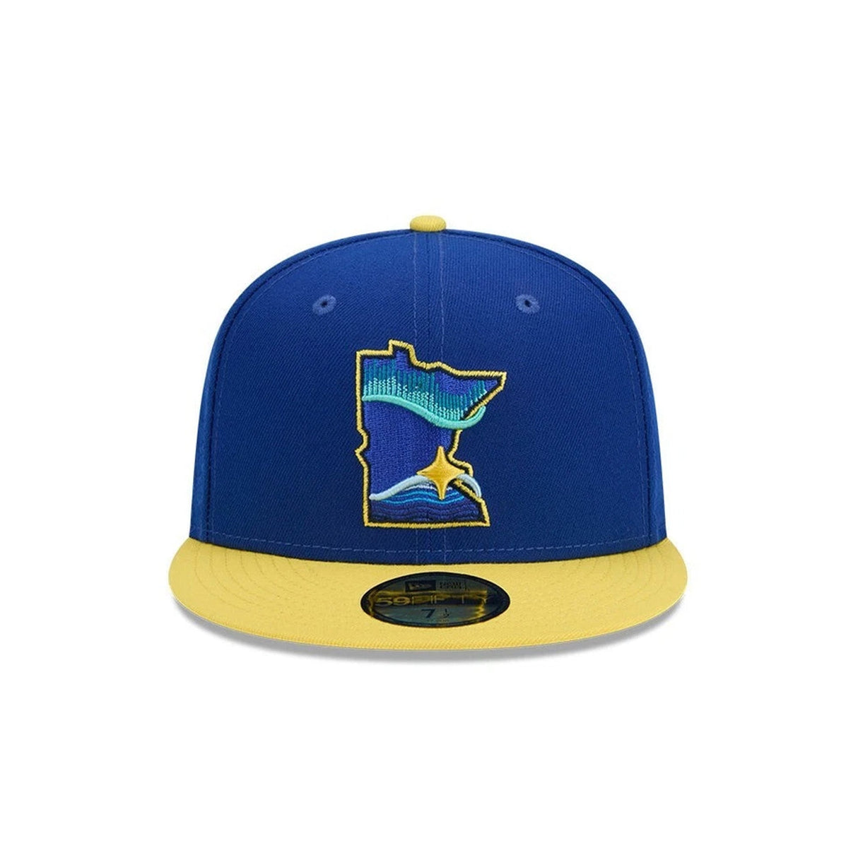 Minnesota Twins 10000 Lakes Blue & Yellow 59FIFTY Fitted Hat - New Era - 23310442802