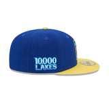 Minnesota Twins 10000 Lakes Blue & Yellow 59FIFTY Fitted Hat - New Era - 23310442802