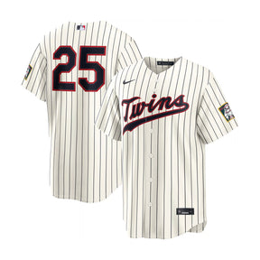 Minnesota Twins Byron Buxton 2026 Field of Dreams Striped Stadium Jersey - Nike - 235905428117