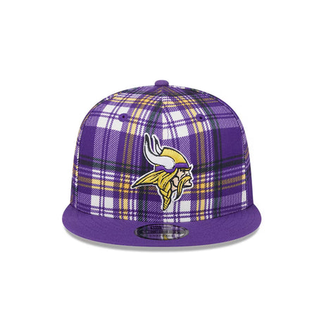 Minnesota Vikings 2024 Sideline Statement Plaid New Era 9FIFTY Snapback Hat - New Era - 23950913101