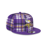 Minnesota Vikings 2024 Sideline Statement Plaid New Era 9FIFTY Snapback Hat - New Era - 23950913101