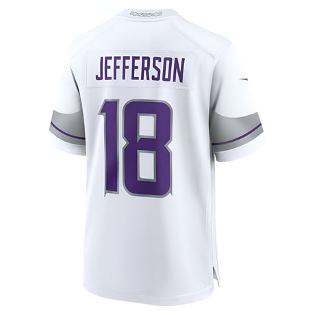 Minnesota Vikings J. Jefferson Nike White Alternate Game Player Jersey - Nike - 