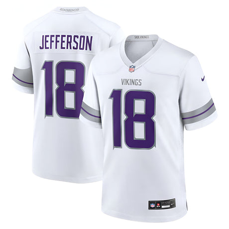Minnesota Vikings J. Jefferson Nike White Alternate Game Player Jersey - Nike - 