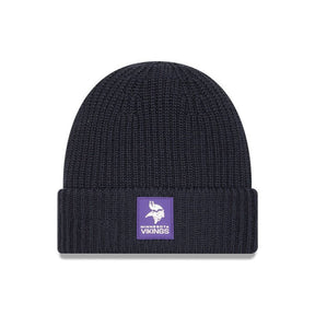 Minnesota Vikings Navy Cuffed Knit Beanie - New Era - 